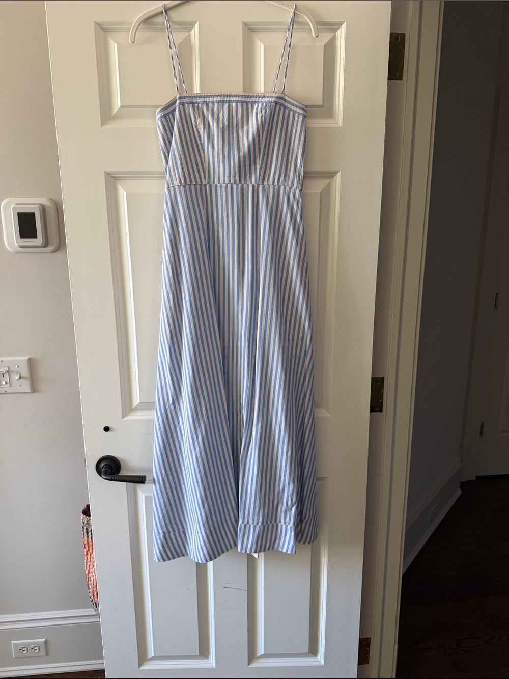 La Ligne Frannie striped tie back midi dress - Picture 6 of 9